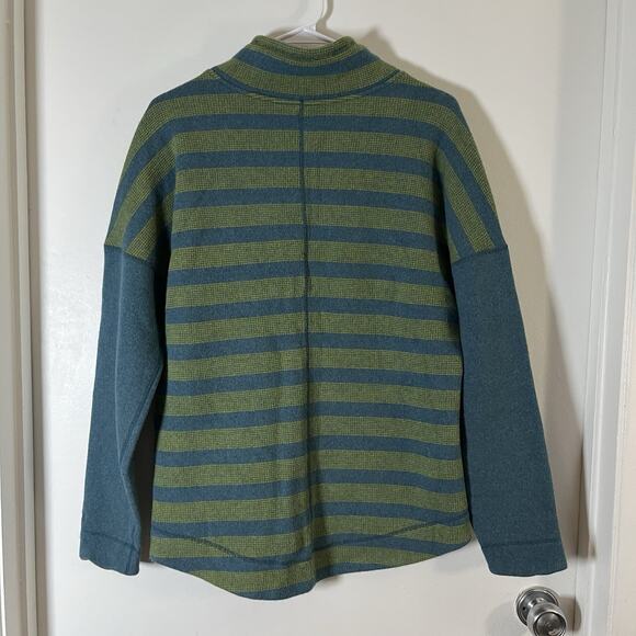 Marmot Pullover Sweater Womens Size L Green Wool Blend Warm Mock Neck - Picture 3 of 9